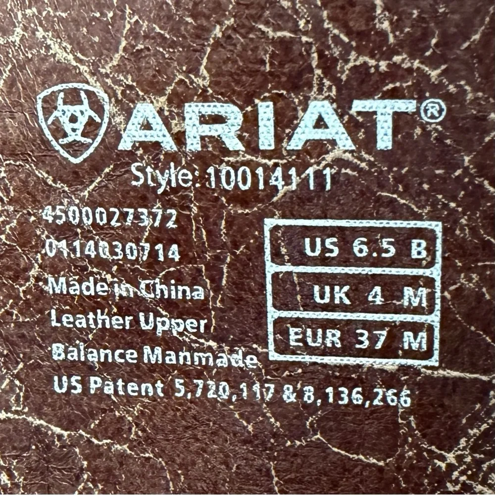 Ariat Chestnut Leather Heeled Boots - Picture 13 of 14